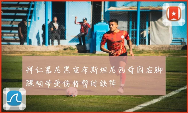拜仁慕尼黑宣布斯坦尼西奇因右脚踝韧带受伤将暂时缺阵