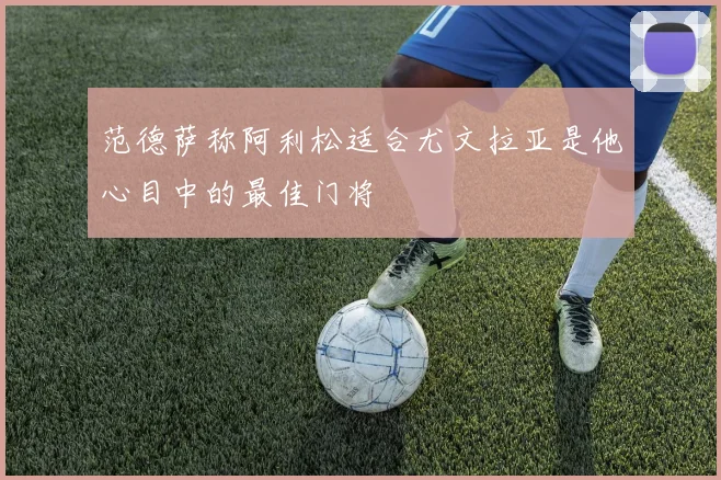 范德萨称阿利松适合尤文拉亚是他心目中的最佳门将
